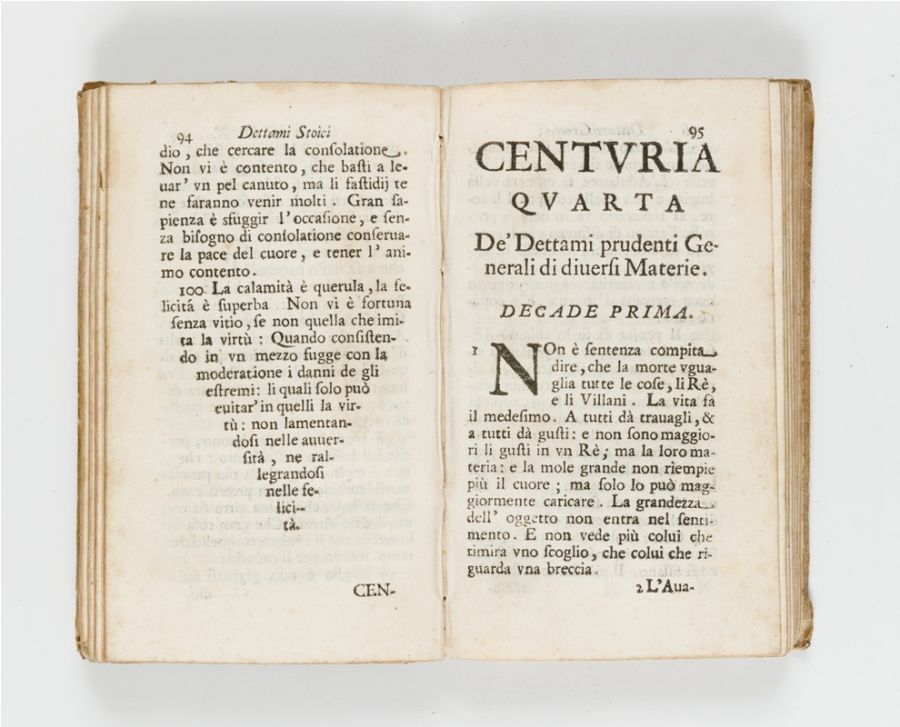 Massime e dettami diversi di prudenza. 1698