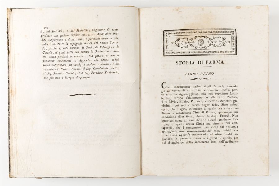 Storia della citta di Parma. 1792