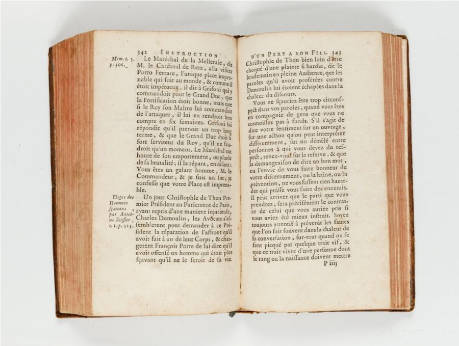 Instruction d’un père a son fils. 1750